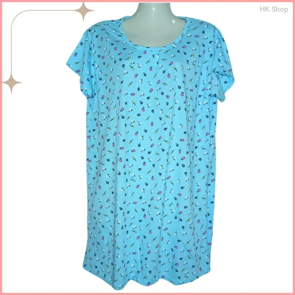Premium Floral Cotton Nightgown – Perfect Sleepwear for Every Night