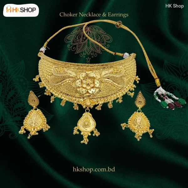 Premium Traditional Gold-Plated Bridal Jewellery Full Combo Set