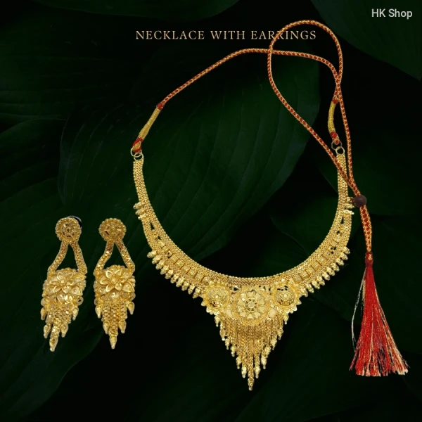 Premium Traditional Gold-Plated Bridal Jewellery Full Combo Set