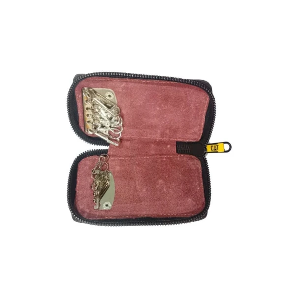 Cat Premium Leather Key Ring Holder M Size