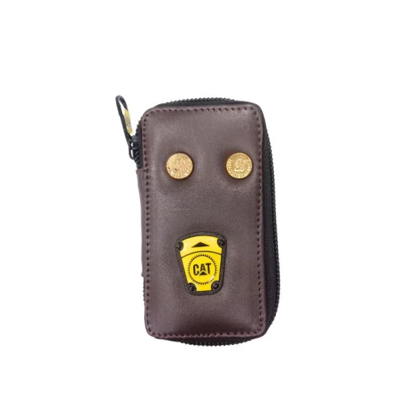 Cat Premium Leather Key Ring Holder M Size