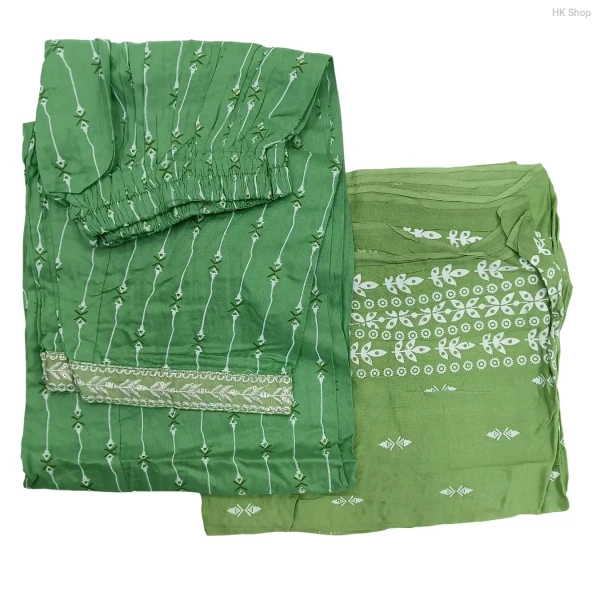 Exclusive ready-made free size (সুতি কাপড়) Cotton Three-Piece Set | Elegant & Comfortable