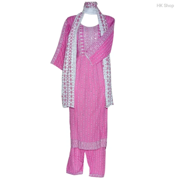 Exclusive ready-made free size (সুতি কাপড়) Cotton Three-Piece Set | Elegant & Comfortable