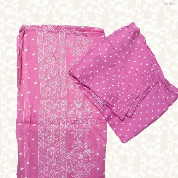 Readymade Free Size Cotton(সুতি কাপড়) 3-Piece Suit for Women
