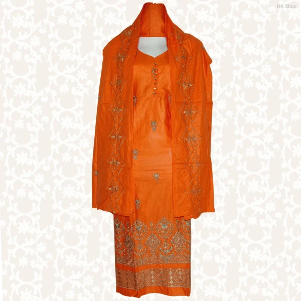 Elegant Cotton (সুতি কাপড়) 3-Piece Set for Women – Stylish & Comfortable