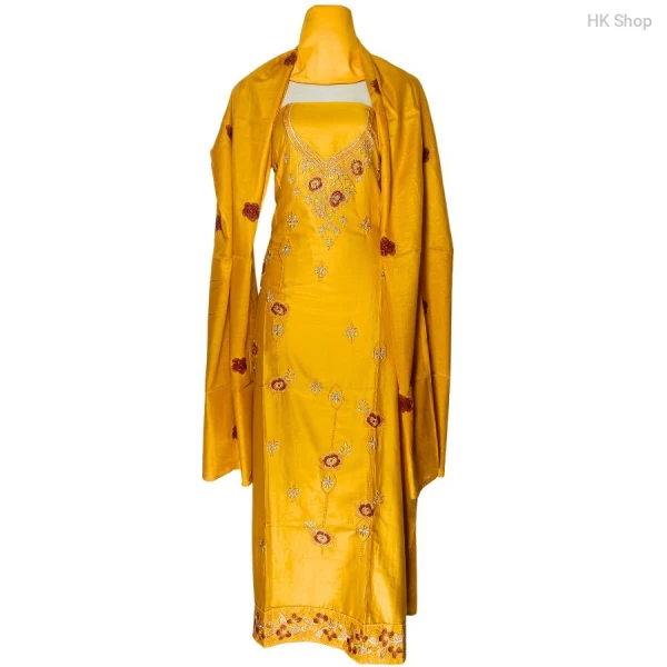 shuti-সুতি  Embroidered Three-Piece Suit for Women