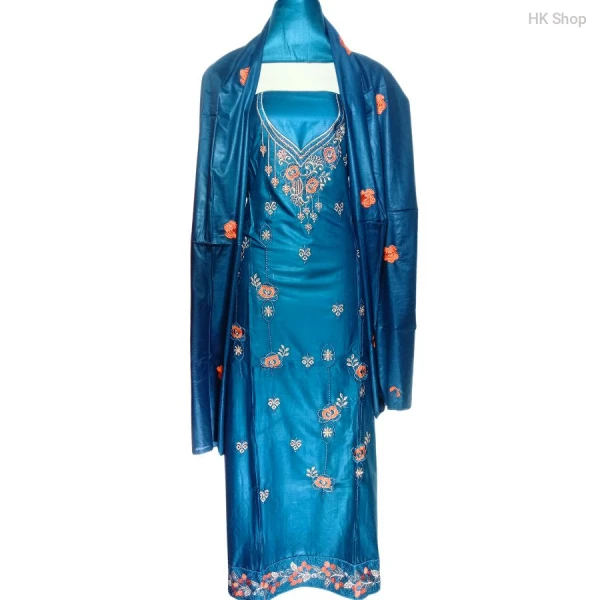 shuti-সুতি  Embroidered Three-Piece Suit for Women