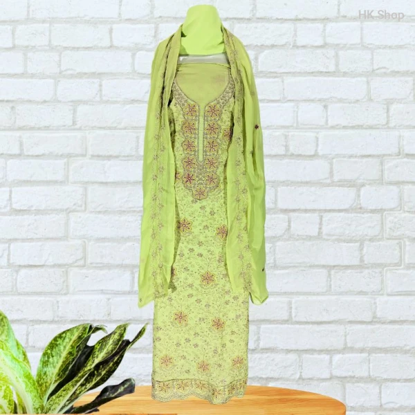 Glamorous Georgette Salwar Kameez Designs | Latest Three Piece Embroidery Dress | Trendy & Fashionable Handcrafted