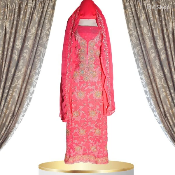 Glamorous Georgette Salwar Kameez Designs | Latest Three Piece Embroidery Dress | Trendy & Fashionable Handcrafted