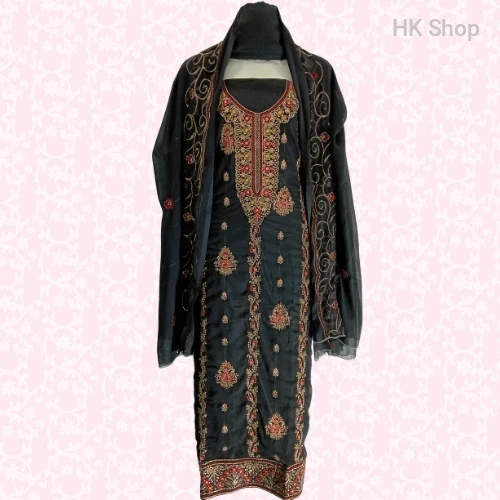 Luxury Indian Georgette Embroidered 3-Piece Dress Set – Stylish & Elegant Party Wear for Women | Perfect for Weddings, Eid & Special Events!