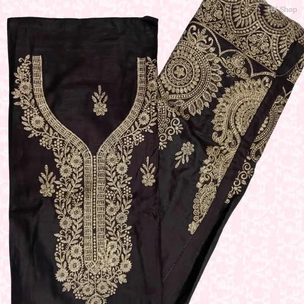 নতুন সুতি এমব্রয়ডারি থ্রি-পিস-New Stylish Cotton Embroidered Three-Piece | Comfortable & Elegant Design