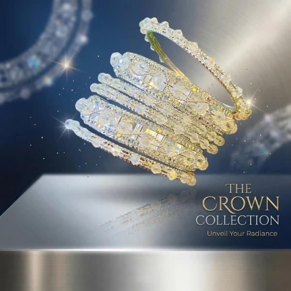 Sparkling Crystal Beaded Bangles Set for Women | Elegant Handmade Jewelry (Set of 6) | ঝলমলে ক্রিস্টাল বিন্দু চুড়ি সেট (৬টির সেট)
