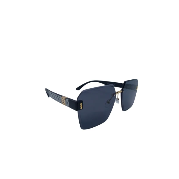 Oversized Rimless Geometric Sunglasses for Women – Luxury Vintage Polygon Eyewear with UV400 Gradient Lenses | লাক্সারি ভিন্টেজ পলিগন সানগ্লাস (UV400 প্রটেকশন ও গ্রেডিয়েন্ট লেন্স)