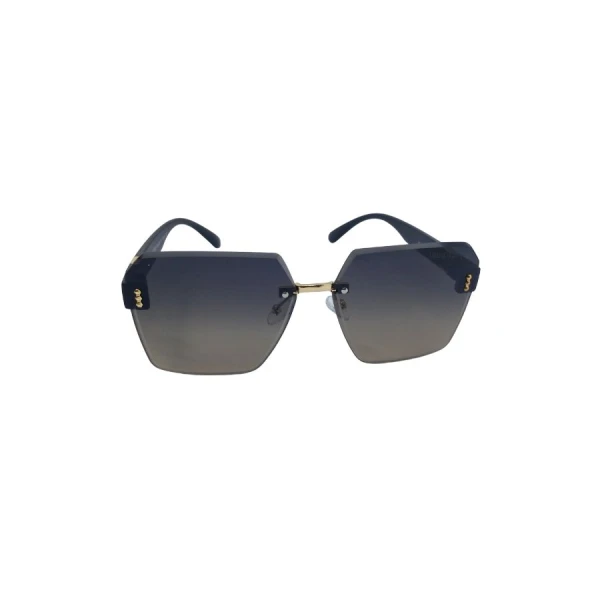 Oversized Rimless Geometric Sunglasses for Women – Luxury Vintage Polygon Eyewear with UV400 Gradient Lenses | লাক্সারি ভিন্টেজ পলিগন সানগ্লাস (UV400 প্রটেকশন ও গ্রেডিয়েন্ট লেন্স)
