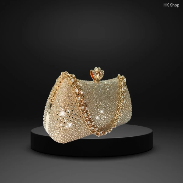 2025 New Diamond Clutch Ladies Bag | Luxury Colorful Wedding Shoulder Bags Mini Wallets With Chain Stylish Evening Purse