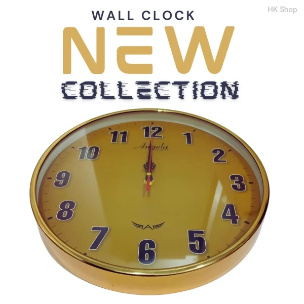 Angela Quartz Wall Clock – Elegant and Modern Large Wall Clock for Home & Office Decor | অ্যাঞ্জেলা ওয়াল ক্লক