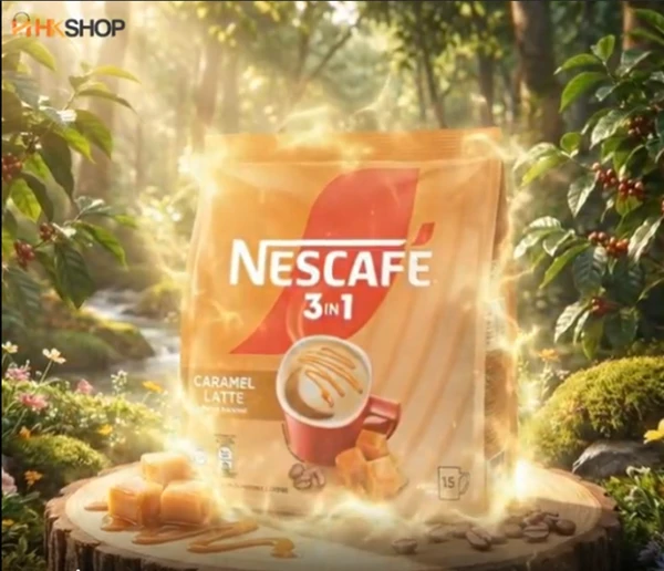 Buy NESCAFÉ 3 in 1 Caramel Latte Instant Coffee Mix (15 Sticks x 23g) – Creamy & Rich Caramel Flavored Coffee