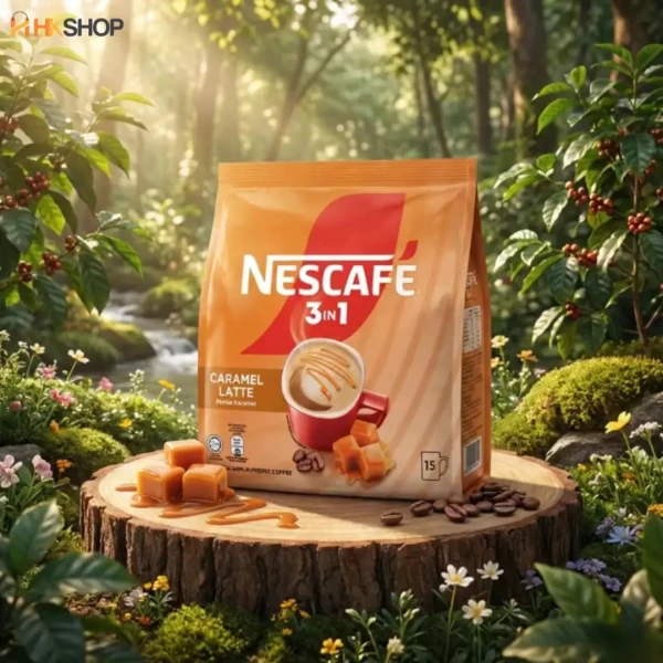 Buy NESCAFÉ 3 in 1 Caramel Latte Instant Coffee Mix (15 Sticks x 23g) – Creamy & Rich Caramel Flavored Coffee