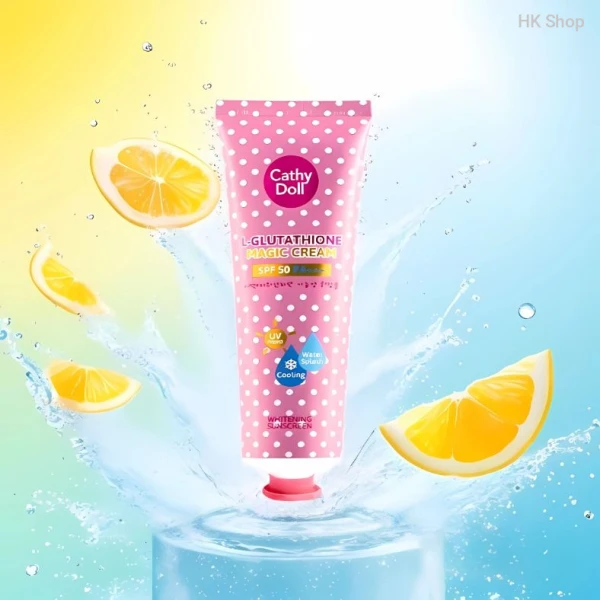CATHY DOLL L-GLUTATHIONE MAGIC CREAM – 60ml (Karmart)| SPF50 PA+++ Whitening Sunscreen Cream Korea | cathy doll sunscreen price in bangladesh