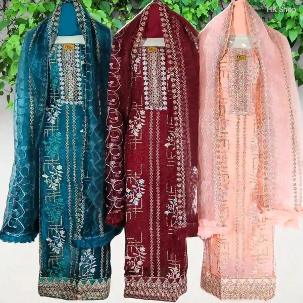 Chiffon Georgette Comfortable 3-Piece Dress