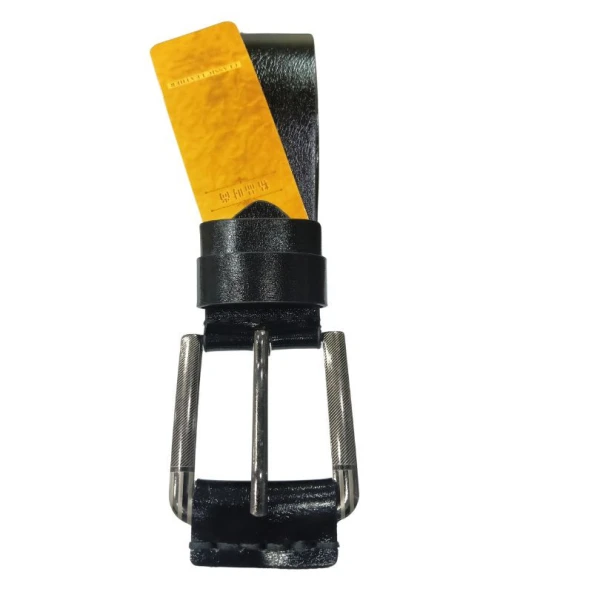 Classic Leather Belt For Men Black 1851