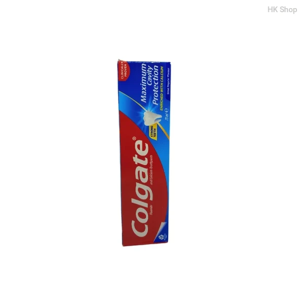Colgate Maximum Cavity Protection Toothpaste with Fluoride & Calcium, 75ml – Prevents Cavities & Strengthens Teeth