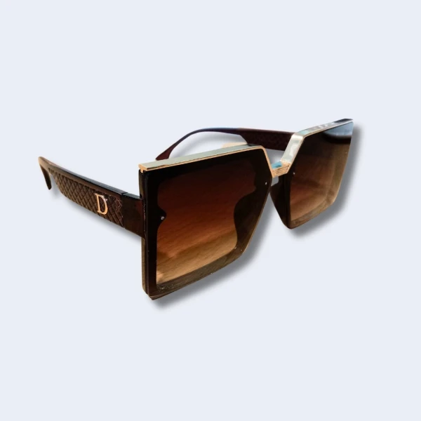 Dior Rectangle Y2k Fashionable Glasses with Vintage Shades