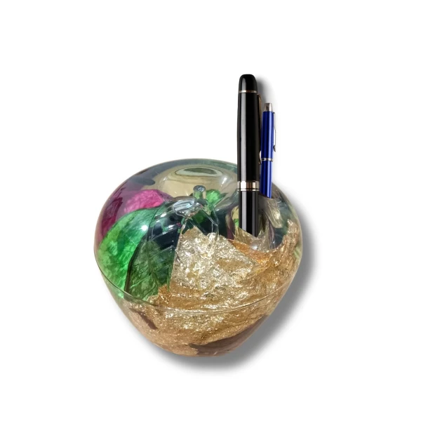 Durable Crystal Apple Paperweight