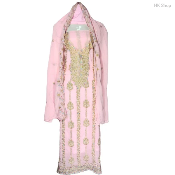 Embroidered 3-Piece Dress – Elegant Traditional Wear