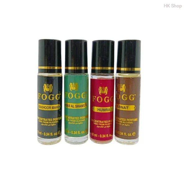FOGG Premium Attar - Fresh & Spicy Fragrance (4 Variants) | Alcohol-Free | 10ml (0.34 fl.oz)