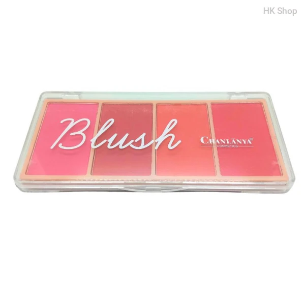 Glow Up with Chanlanya Cosmetics 4 Shade Blush and Highlighter | Perfect for All Tones | Achieve Stunning Looks