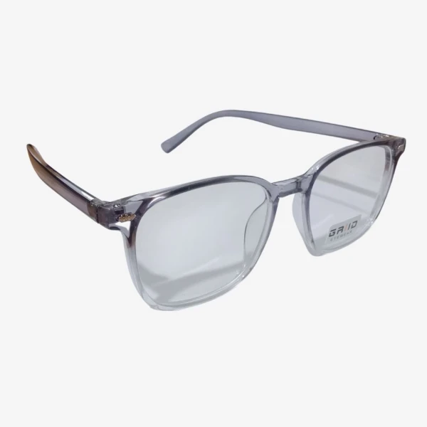 Grid Anti-Blue Light Square Frame Glasses