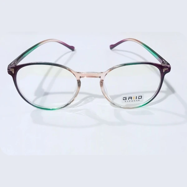 Grid Oval Shaped Glasses
