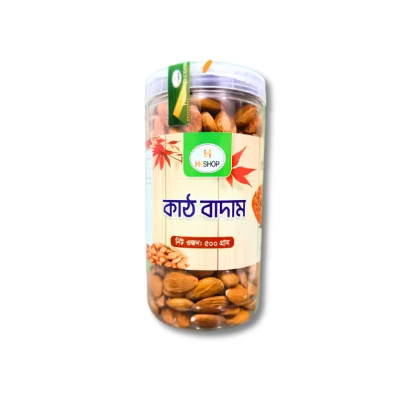 কাঠ বাদাম ৫০০ গ্রাম - Premium Raw Almonds | Healthy বাদাম | Best Quality Karth Badam in Bangladesh