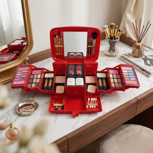 Maqbul All-in-One Makeup Kit | Complete Beauty Box with Eyeshadow, Foundation, Lipsticks, and More | আইশ্যাডো, ফাউন্ডেশন, লিপস্টিক এবং আরও অনেক কিছু