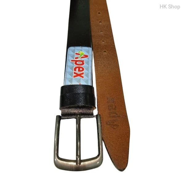 Modern Genuine Leather Belt for Men - Apex Signature Design in Black & Brown