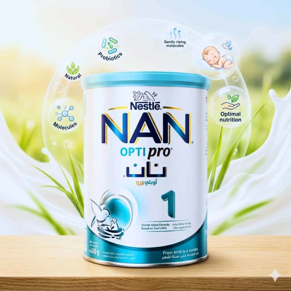 Nestlé NAN OPTIPRO 1 Infant Formula – Starter Baby Milk Powder for Newborns (0-6 Months) | 400g