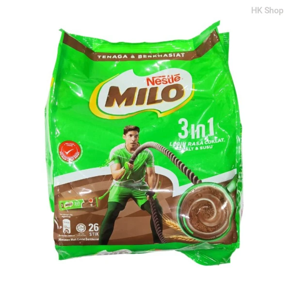 Nestlé-nestle MILO 3in1 Chocolate Malt Beverage 858g (26 Sticks)
