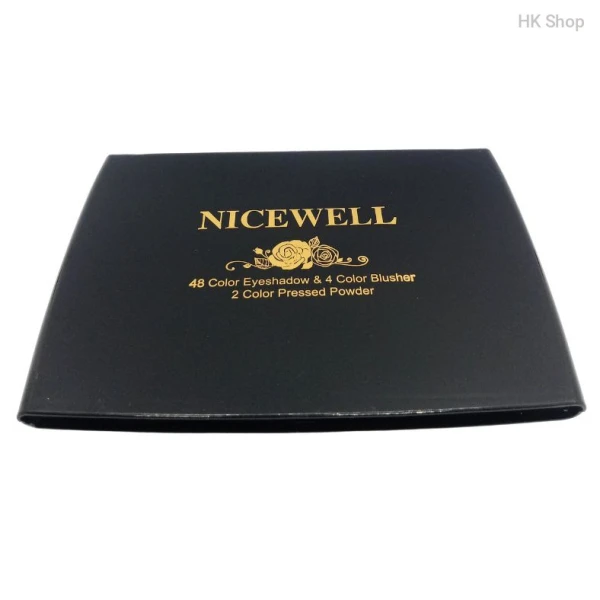 NICEWELL -48 color Eyeshadow & 4 Color Blusher, 2 Color Pressed Powder, storage box for makeup | The Encounter Of Romance & Rose | Makeup kit For Professional Makeup Artist