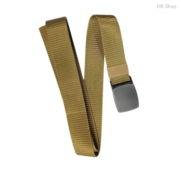 Nylon Belts Designless Buckle Khaki Color