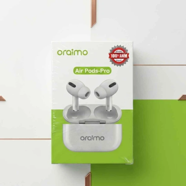 Oraimo Air Pods Pro Wireless Earbuds – Bluetooth 5.2, Noise Cancelling, Long Battery Life with Charging Case for iPhone & Android