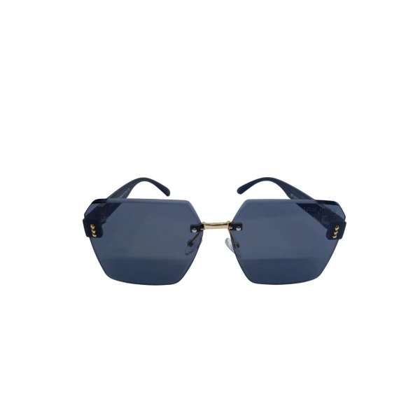 Oversized Rimless Geometric Sunglasses for Women – Luxury Vintage Polygon Eyewear with UV400 Gradient Lenses | লাক্সারি ভিন্টেজ পলিগন সানগ্লাস (UV400 প্রটেকশন ও গ্রেডিয়েন্ট লেন্স)