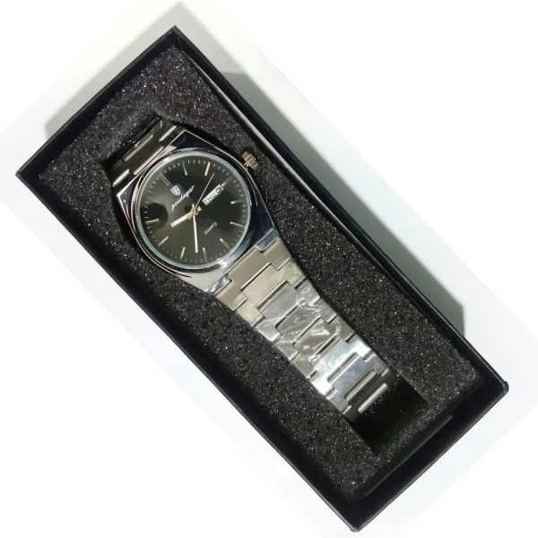POEDAGAR 930 Business Waterproof Luminous Stainless Steel Square Quartz Men