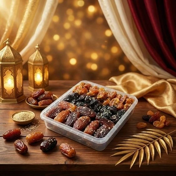 Premium Mixed Dates with Sesame Seeds (Ajwa, Mariyam, Medjool) - 1000g | Halal Certified Healthy Snack | ৩টি ভিন্ন স্বাদের মিক্সড খেজুর (আজওয়া, মরিয়ম, মেদজুল) - ১০০০ গ্রাম