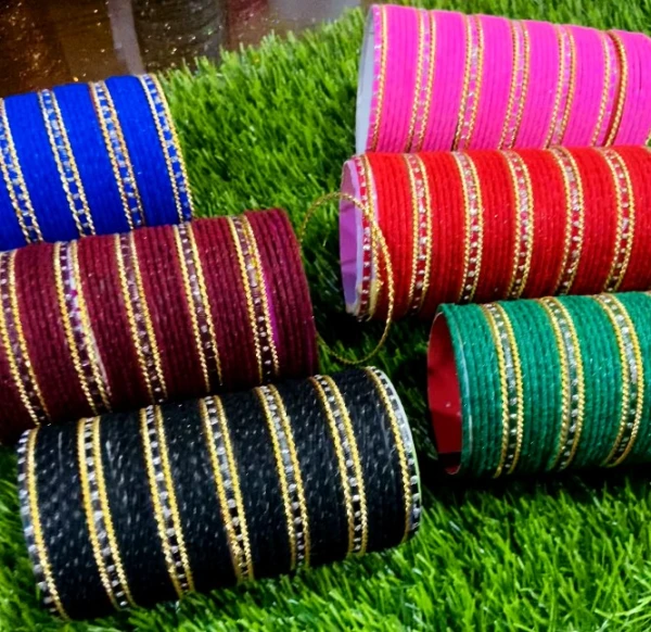Premium Velvet Glass Bangles Set with Gold Accents – Traditional Indian Churi Set for Women | প্রিমিয়াম ভেলভেট কাঁচের চুড়ি সেট – মেয়েদের আকর্ষণীয় ইন্ডিয়ান ভেলভেট চুড়ির কালেকশন