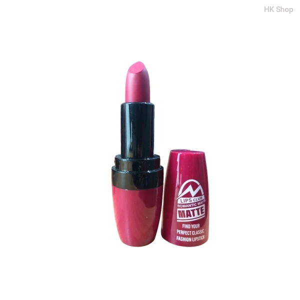 Romantic May Matte Lipstick by Lips Club – Long Lasting, Highly Pigmented, Smudge-Proof, Classic Red & Nude Shades