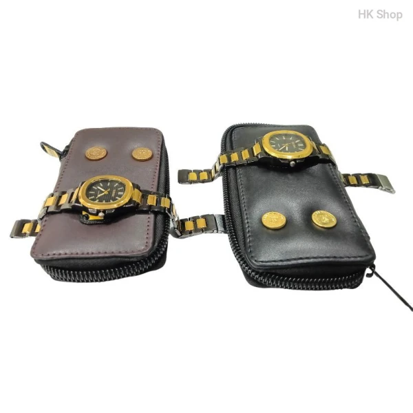 Rosra Watch and Cat Key Ring Combo For Couple