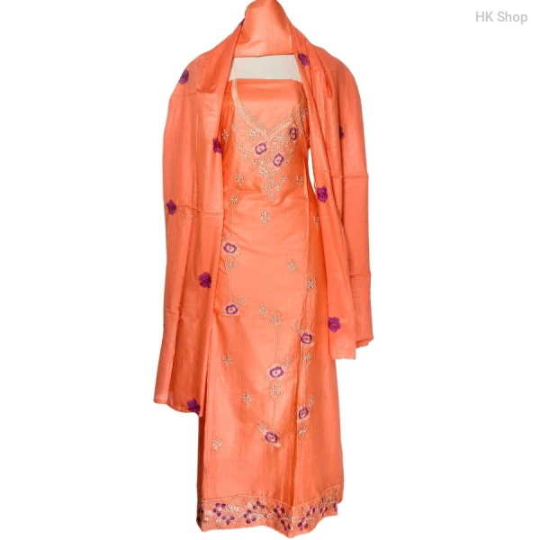 shuti-সুতি  Embroidered Three-Piece Suit for Women