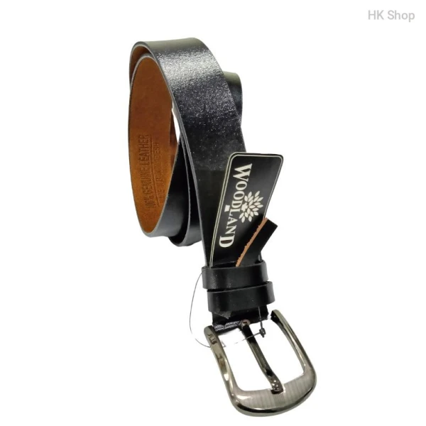 Woodland Men's Genuine Leather Belt - Premium Quality for Formal & Casual Style