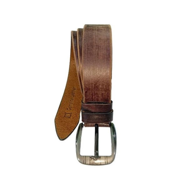 Woodland Woody Brown Belt For Men Black